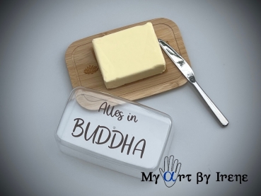 Originelle Butterdose "Alles in Buddha"