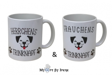 Tasse Keramik "Frauchens & Herrchens Trinknapf" AKTION